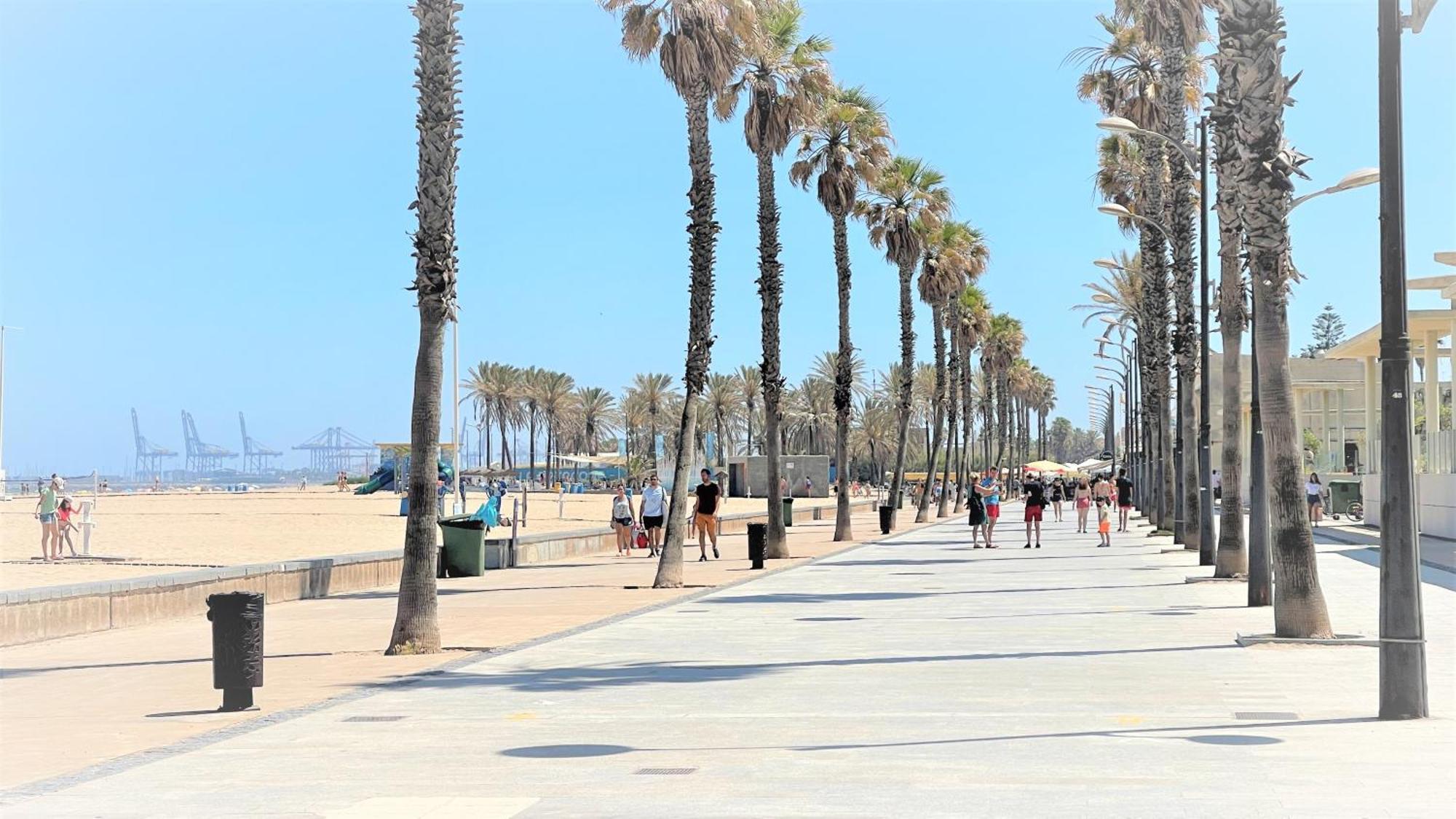 Beach Valencia Luxury A40-28 Apartment With Terrace And Sea Views Buitenkant foto